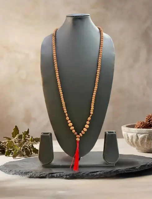 1-14 Mukhi Rudraksha with Gauri Shankar kantha indonesia Indrani Mala – image 3