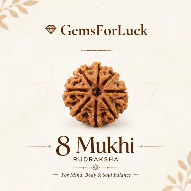 8 Faced Natural Nepali Rudraksha Beads