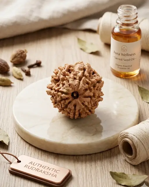 9 Faced Natural Nepali Rudraksha Bead collector – image 2