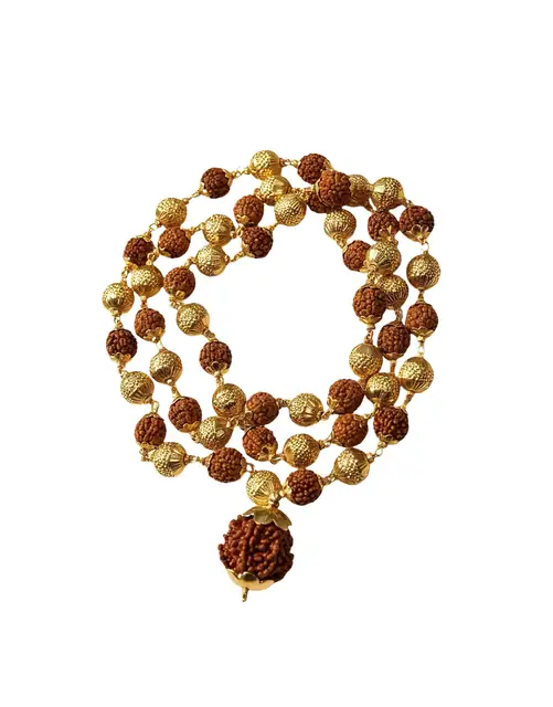 Divye 5 Mukhi Rudraksha Mala with Powerful 7 Mukhi Rudraksha Pendant – image 5