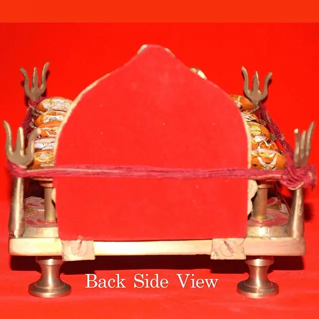 Dus Mahavidya Yantra Chowki in asthdhatu – image 4