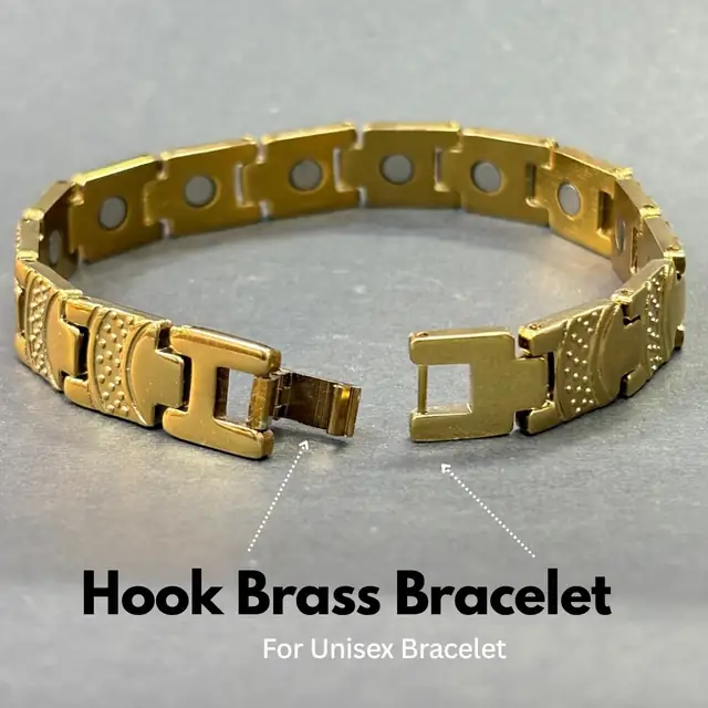 GemsForLuck Bio Magnetic Double Tone Titanium Bracelet for Men & Women – image 5
