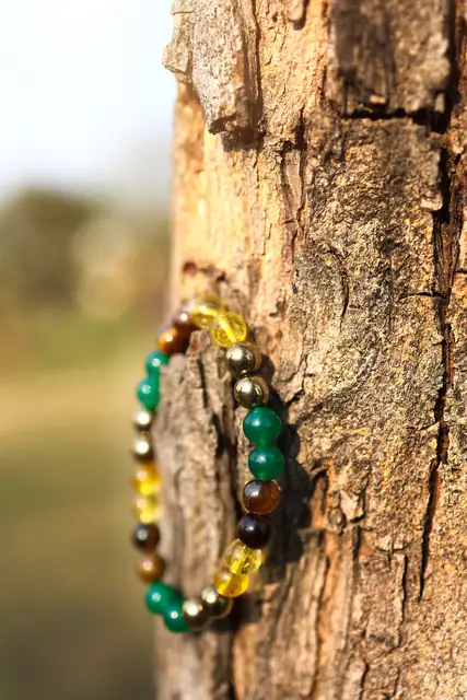 GemsForLuck Money Magnet Bracelet, Pyrite Tiger Eye Green Aventurine Citrine Wealth Bracelet 8 mm beads ergized by GemsForLuck For Unisex Adultads – image 8