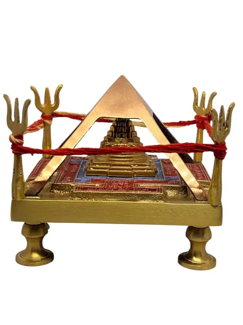 Golden Vastu Dosh Nivaran Pyramid Yantra – Energy Balancing & Positive Vastu Remedy. – image 2