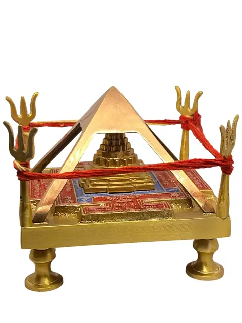 Golden Vastu Dosh Nivaran Pyramid Yantra – Energy Balancing & Positive Vastu Remedy. – image 3