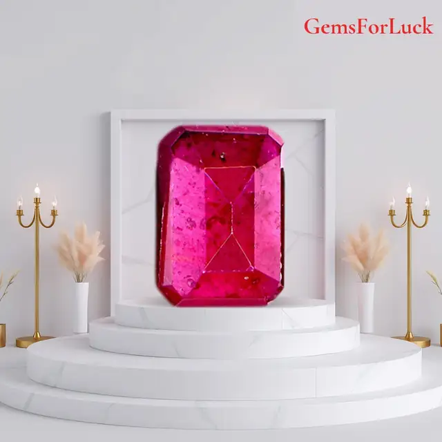 Ruby Gemstone Certified 7.25 To7.50 Ratti