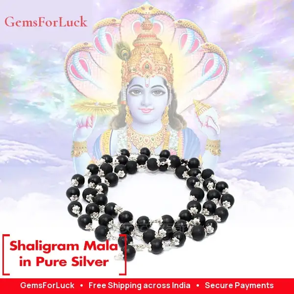 Shaligram Mala in Pure Silver – image 2