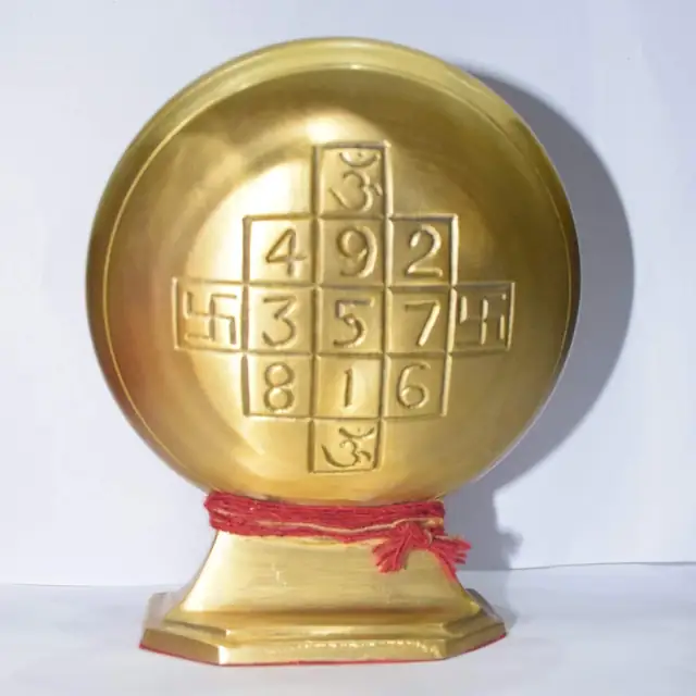 Shri Navdurga Maha Yantra in Brass – image 4