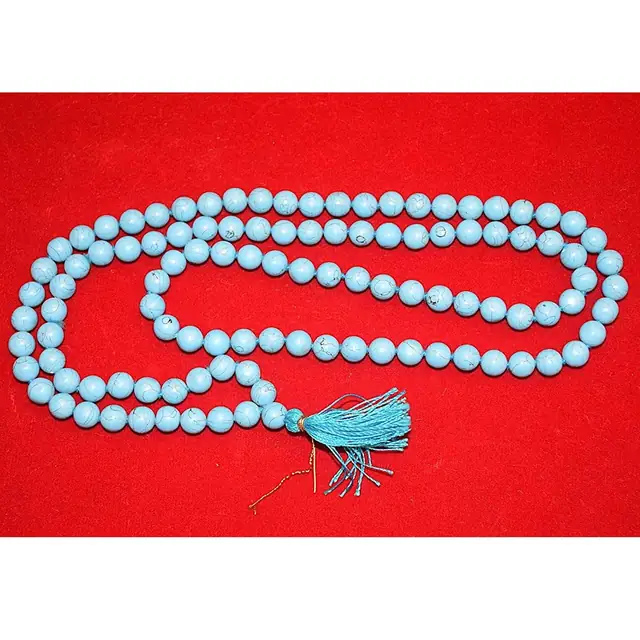 Turquoise/Firoza Hand Knotted Mala – image 4