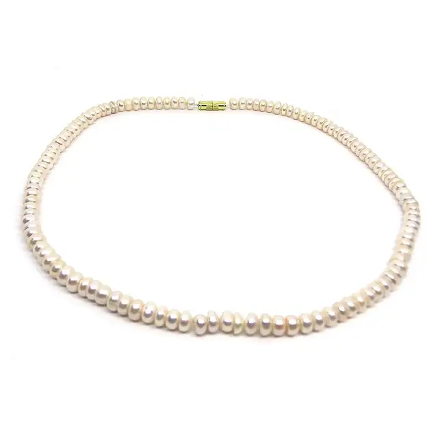 White Real Pearl Saccha Moti Mala – image 5